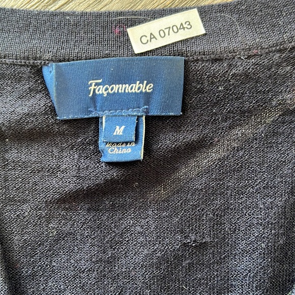 FAÇONNABLE LADIES’ SIZE MEDIUM FINE WOOL SWEATER - Picture 2 of 5